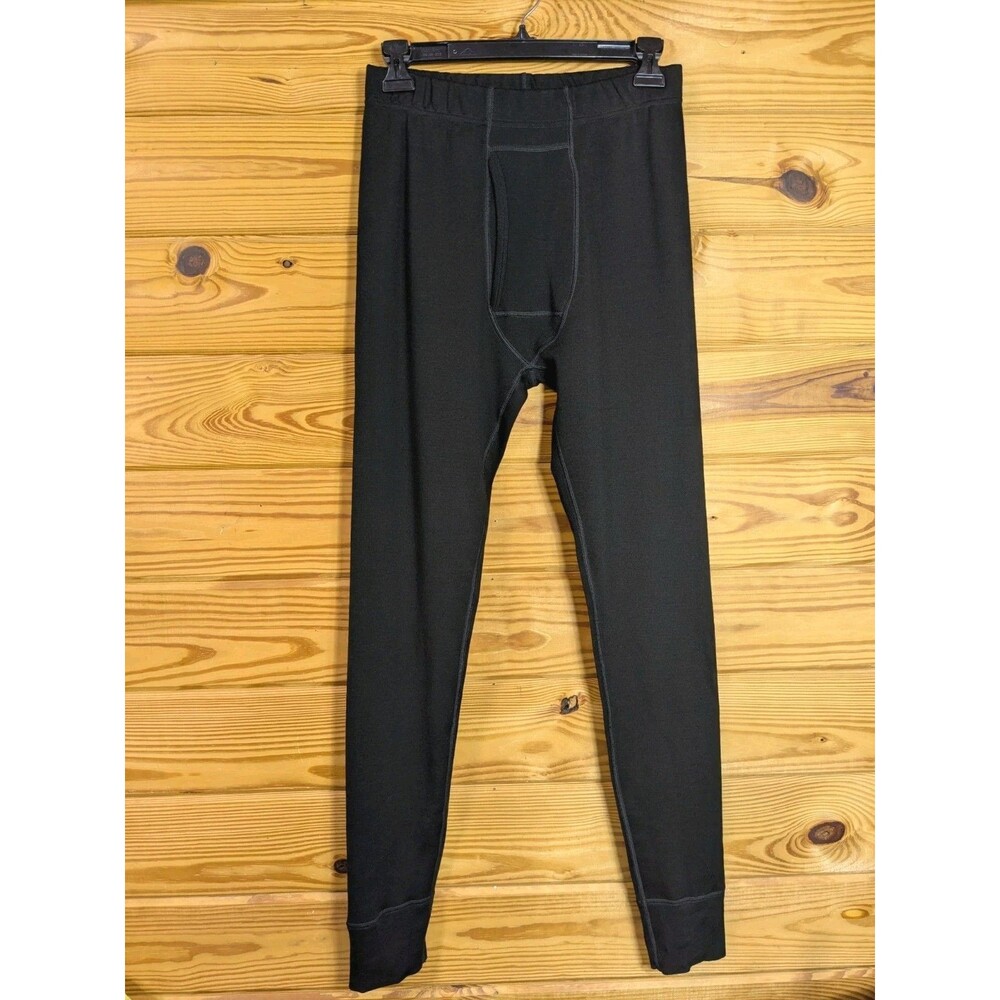 Minus33 Men's Black 100% Merino Wool Base Layer Activewear Pants Size Medium